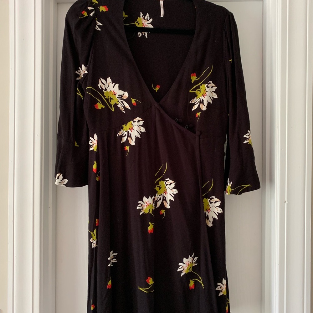 Free People Wrap Mini Dress Size XS